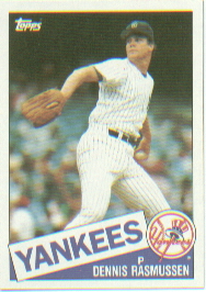 1985 Topps Baseball Cards      691     Dennis Rasmussen